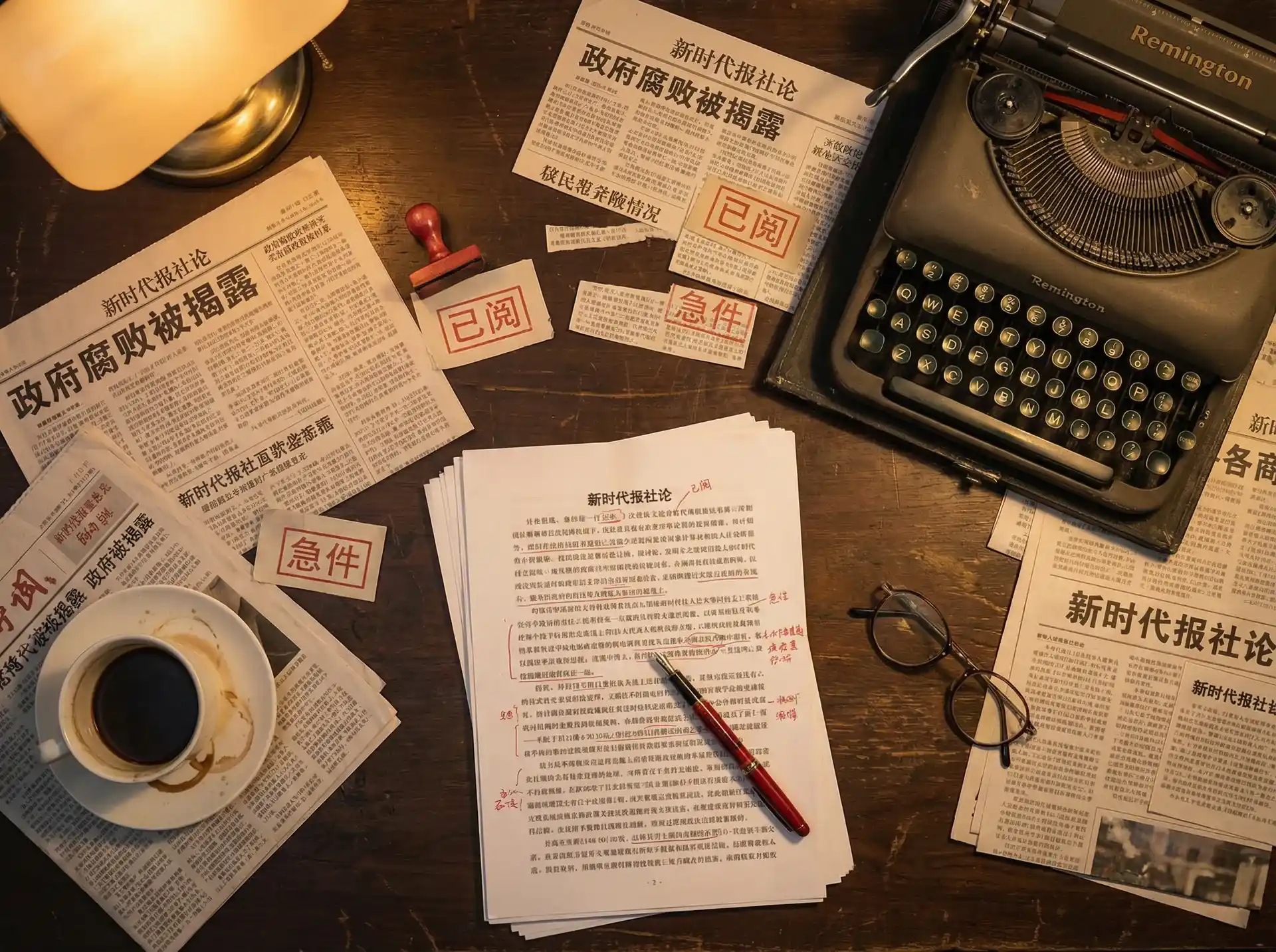 MGM贵宾会app - 报社编辑部工作场景
